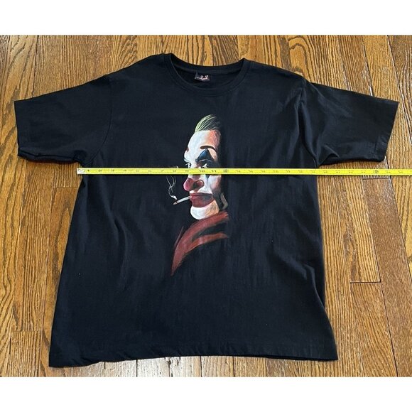 The JOKER Joaquin Phoenix Tee Shirt Mens Med? Black Face Side View Cotton Clown - Picture 7 of 10
